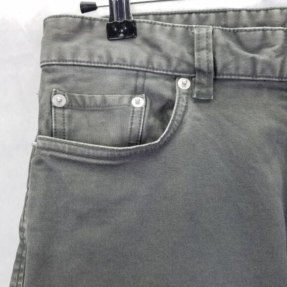 Buck Mason Jeans Maverick Slim Mens Sz 29 12oz Harbor Twill Grey Button Fly Flaw - Picture 5 of 16